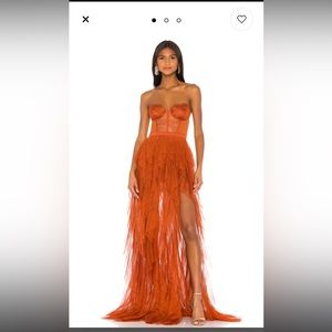 x REVOLVE Bustier Gown in Rust
For Love & Lemons